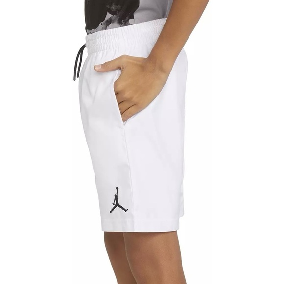 Boys Jordan Jumpman White Woven Lined Drawstring Shorts Size Large New With Tags - Picture 3 of 12